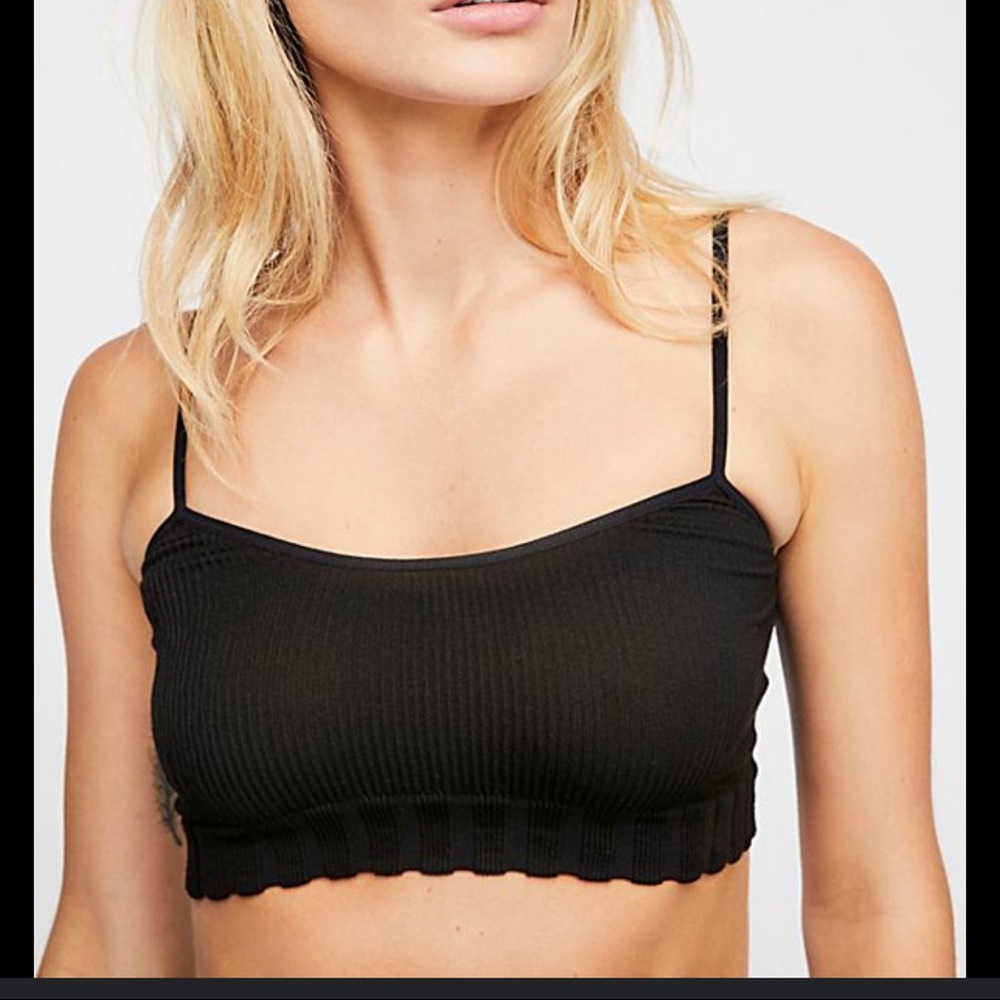 Free People Brynn Bra in Black